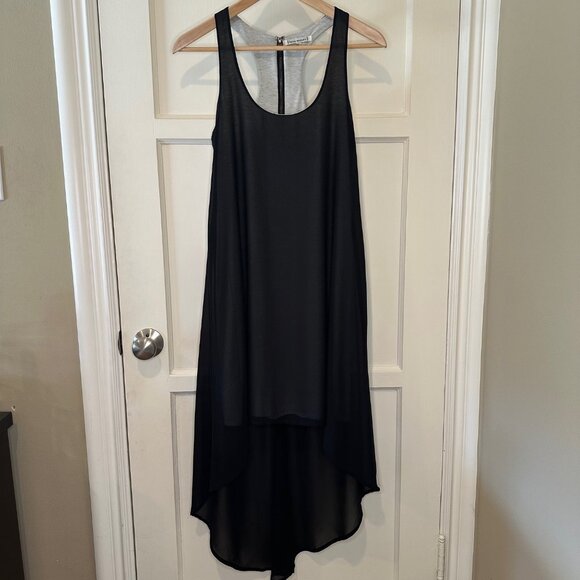 Lucca Couture High-Low Midi Racerback Dress, Black- Size Small - Picture 1 of 10